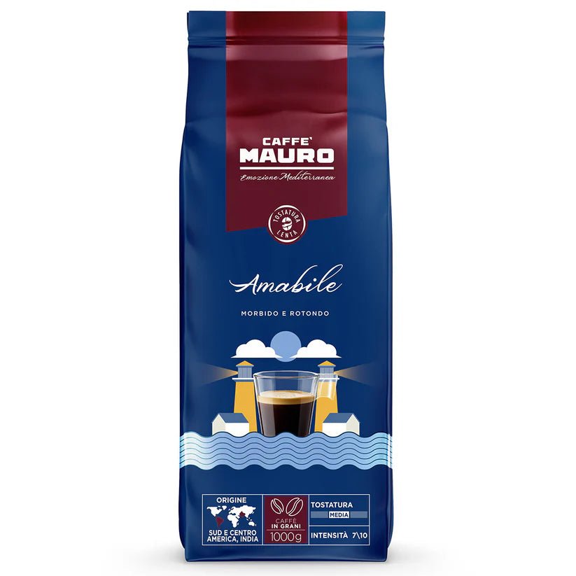☕️ Amabile מבית Caffè Mauro ☕️
&nbsp; תערובת&nbsp; המנצחת לאוהבי הקפה האיכותי. שילוב מדויק של פולי ערביקה ורובוסטה נבחרים, מעניק לקפה גוף מלא, מרקם קטיפתי וטעם מעודן עם נגיעות שוקולדיות עדינות.
בעזרת קלייה איטית ומוקפדת, כל כוס Amabile