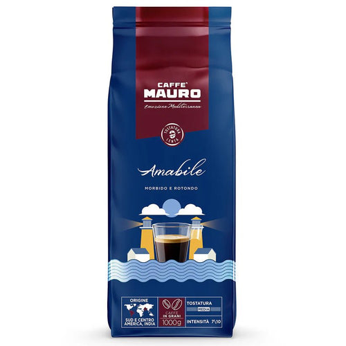 ☕️ Amabile מבית Caffè Mauro ☕️
&nbsp; תערובת&nbsp; המנצחת לאוהבי הקפה האיכותי. שילוב מדויק של פולי ערביקה ורובוסטה נבחרים, מעניק לקפה גוף מלא, מרקם קטיפתי וטעם מעודן עם נגיעות שוקולדיות עדינות.
בעזרת קלייה איטית ומוקפדת, כל כוס Amabile