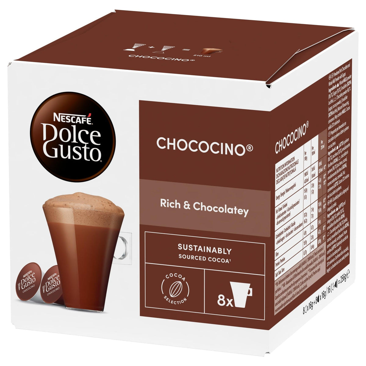 Chococino-שוקוצ'ינו – קפסולות NESCAFÉ Dolce Gusto מקוריות - EspressoTimе
