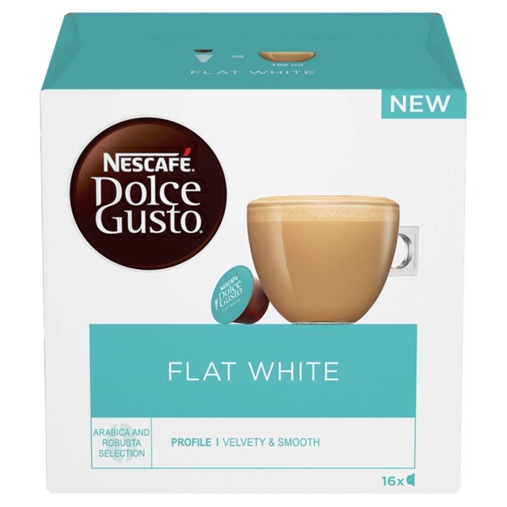 Flat White-פלאט וייט – קפסולות NESCAFÉ Dolce Gusto מקוריות - EspressoTimе