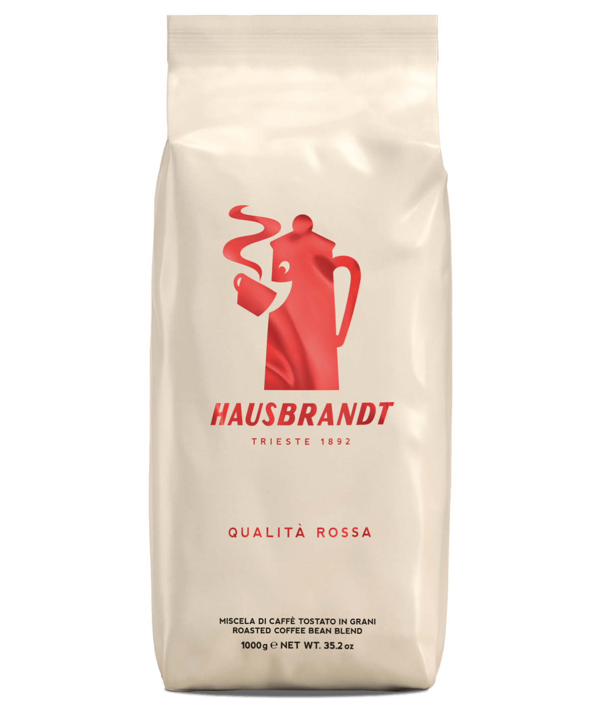 Hausbrandt Qualità Rossa פולי קפה 1 ק"ג - EspressoTimе