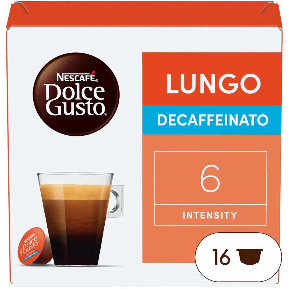 Lungo Decaffeinato-לונגו נטול קפאין – קפסולות NESCAFÉ Dolce Gusto מקוריות - EspressoTimе