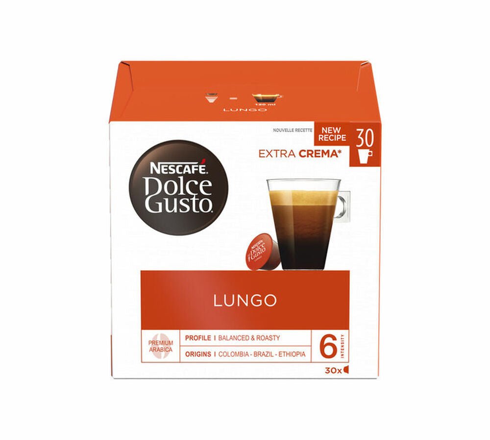 Lungo-לונגו – קפסולות NESCAFÉ Dolce Gusto מקוריות - EspressoTimе