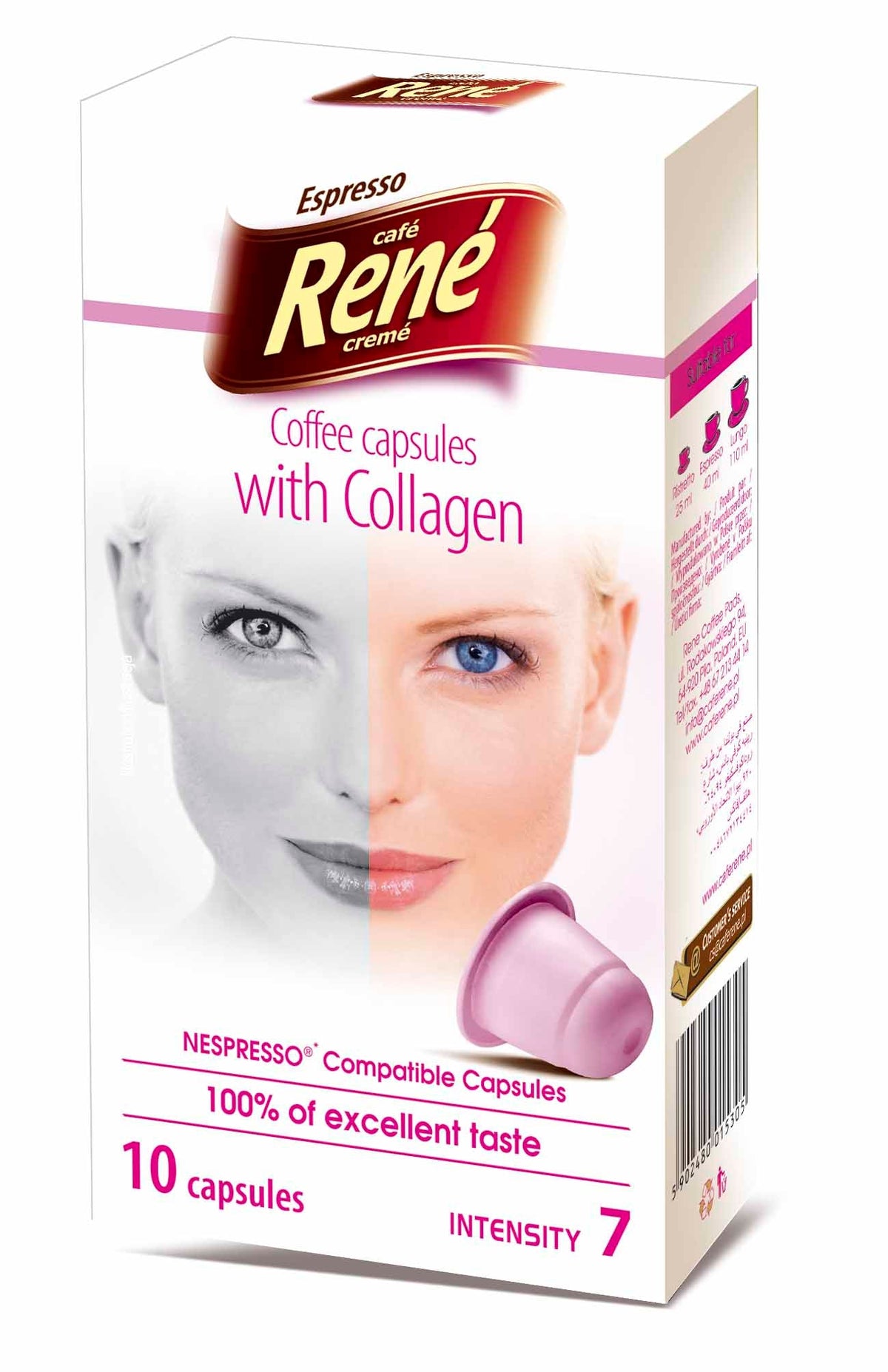 Cafe Rene with Collagen קפסולת קפה עם קולוגן - EspressoTimе