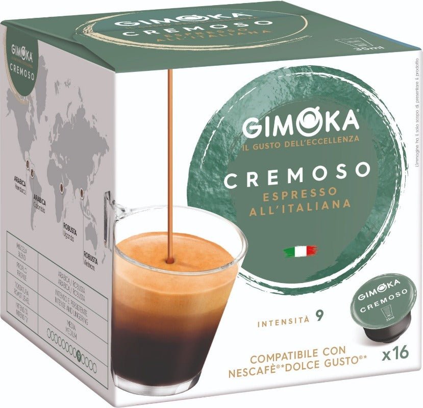 קפסולות ג'ימוקה קרמוסו תואמות דולצ'ה גוסטו – Gimoka Cremoso